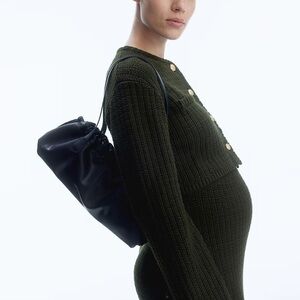 H&M Maternity Dark Olive Knit Button-Front Women's Set